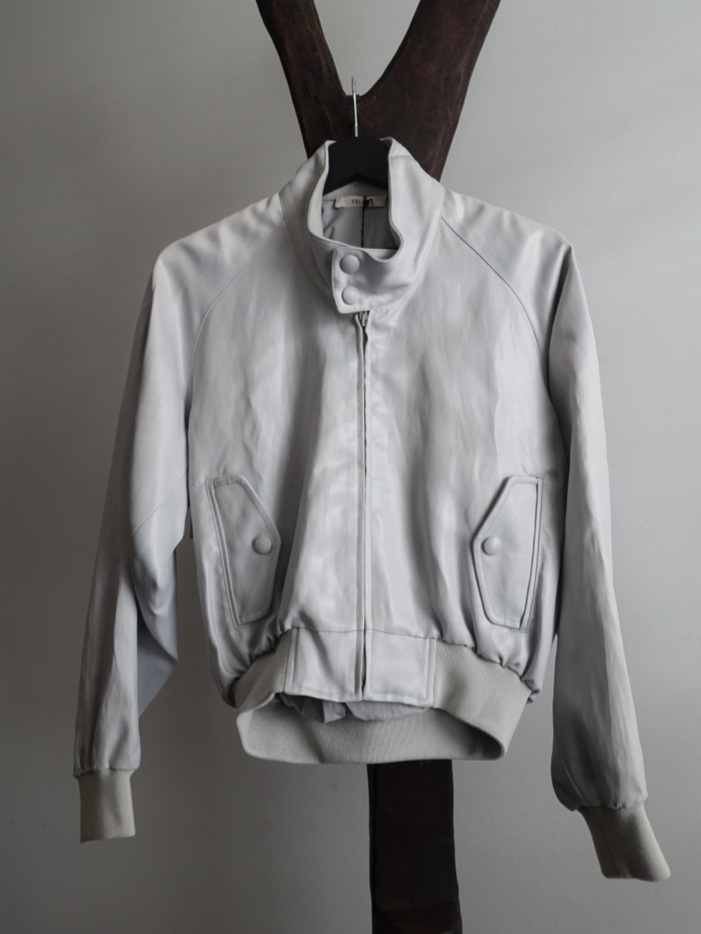 Céline Grey Bomber Jacket